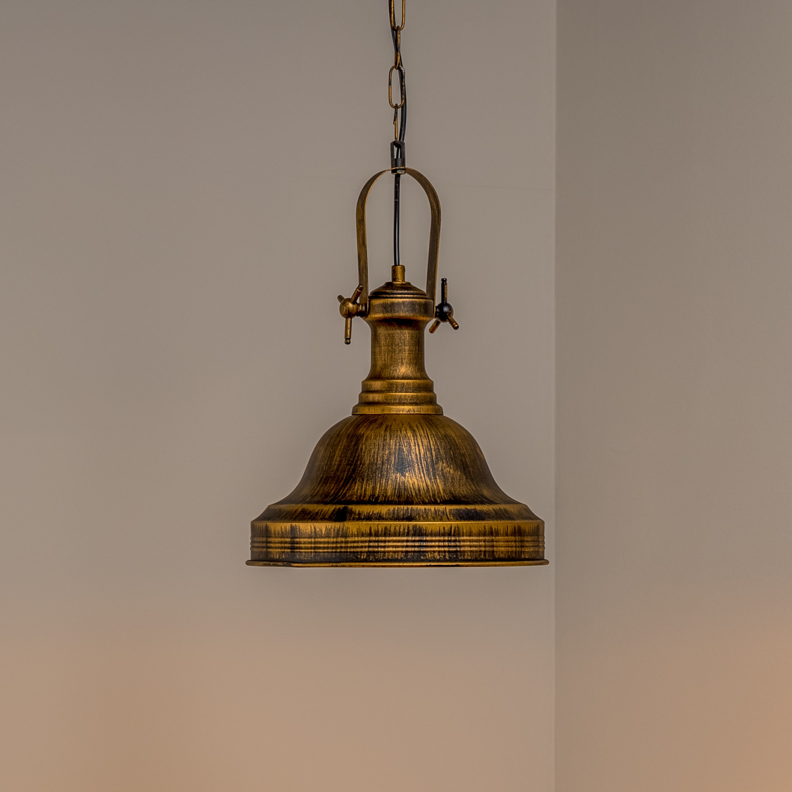 Avonni Lampă suspendată AV-4106-M36-CPR în design antic - Camera de zi / sufragerie - cupru-negru - Metal