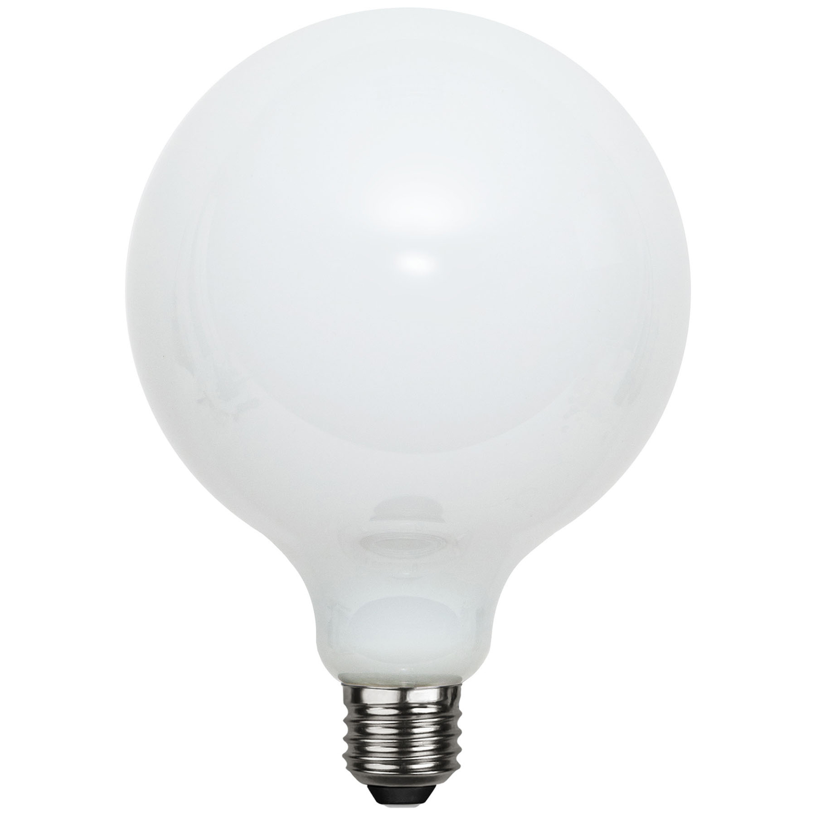 LED žárovka globe E27 G125 7,5 W, 3-step-dim, opál