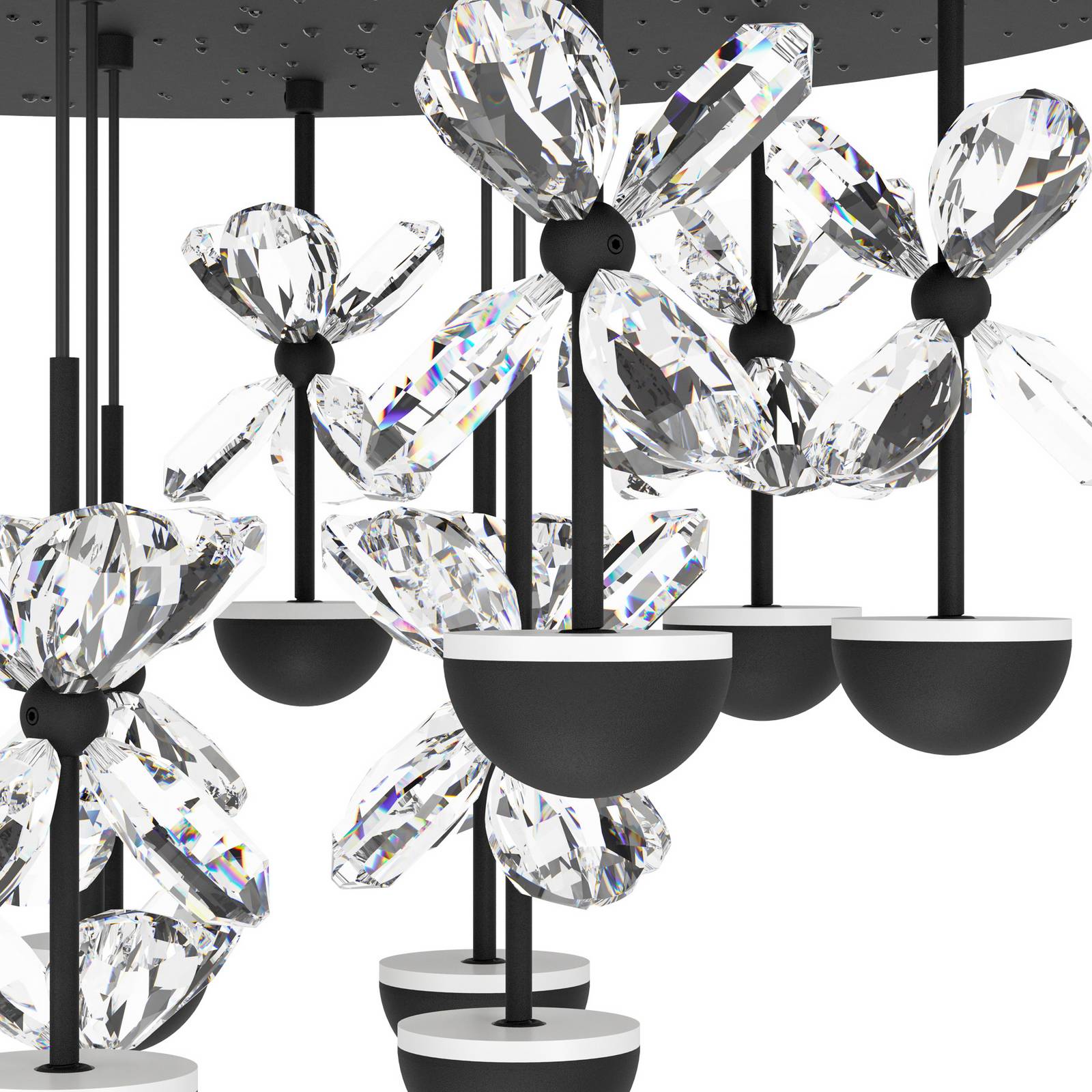 EGLO Stars Of Light Lampa sufitowa LED Pianopoli czarna Ø 50cm