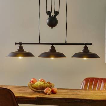 Westinghouse hanglamp Iron Hill, 3 lamps