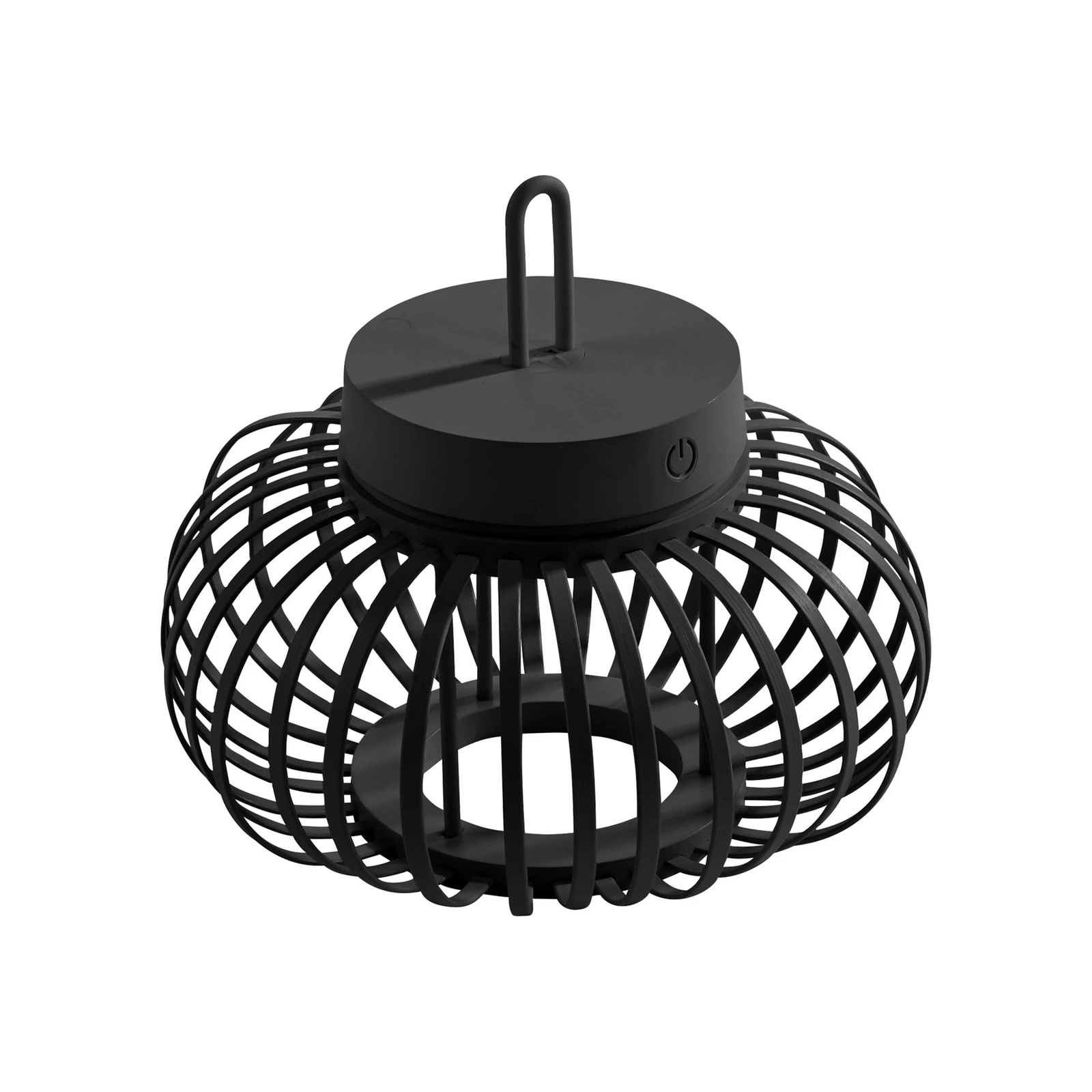 JUST LIGHT. Candeeiro de mesa recarregável Akuba LED preto 22 cm bambu