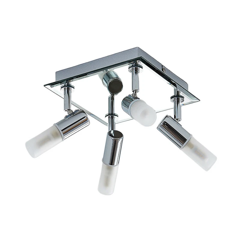 Lindby – Zela 4 Deckenleuchte Chrome/White