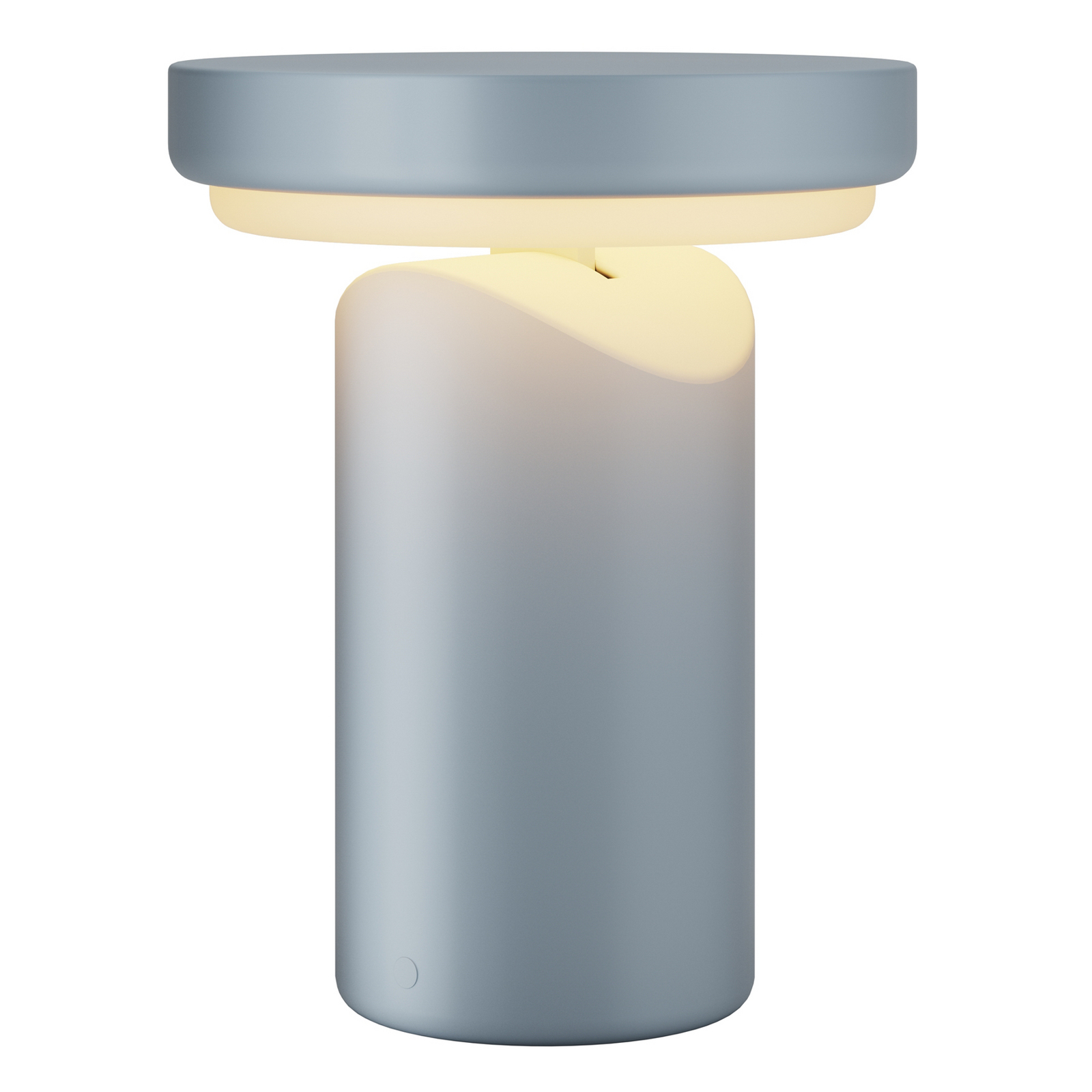 Topo LED rechargeable table lamp, light blue, height 20 cm, metal, with dimmer Topo LED rechargeable table lamp, light blue, height 20 cm, metal, with dimmer