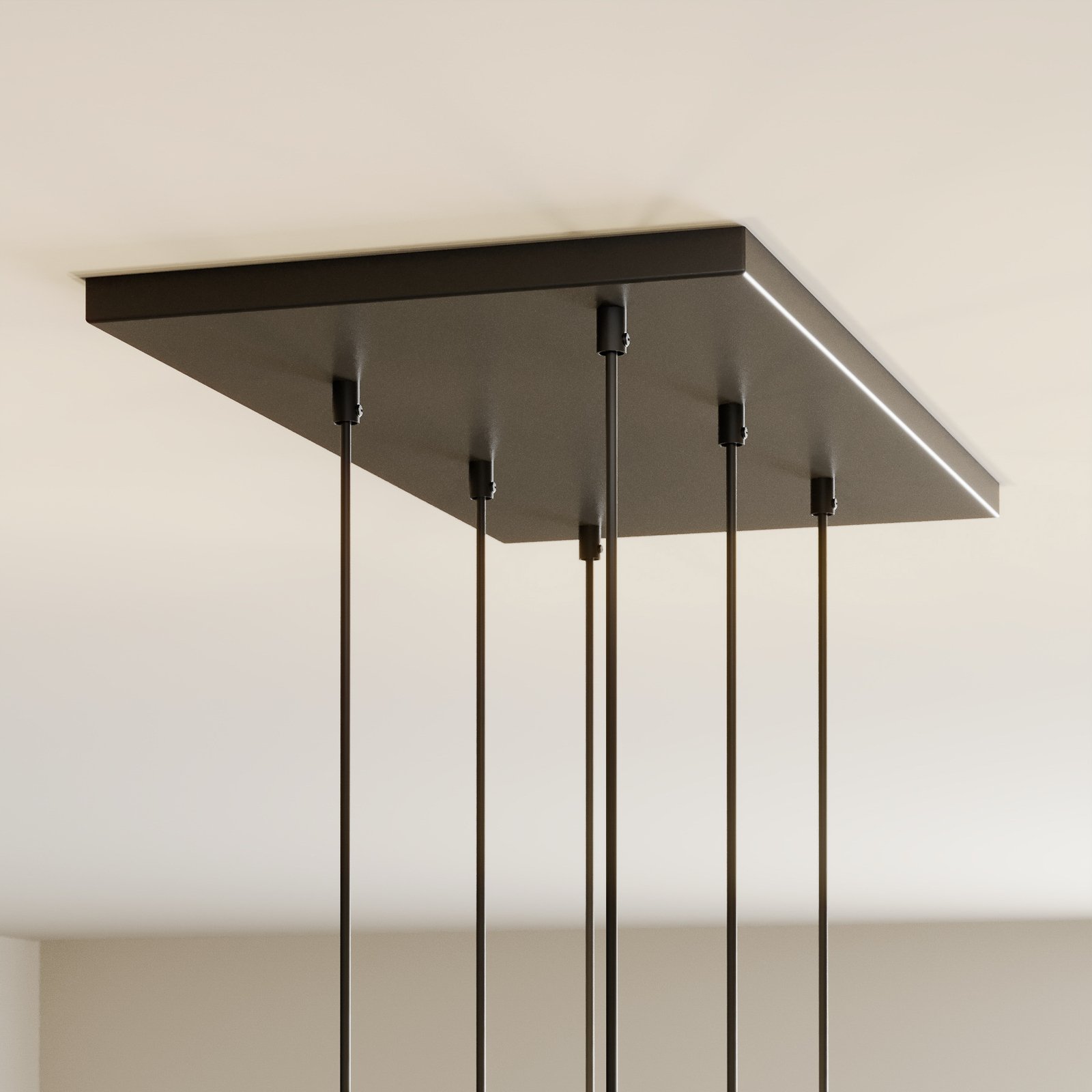 Cubus 6 Hanglamp Graphite - Euluna