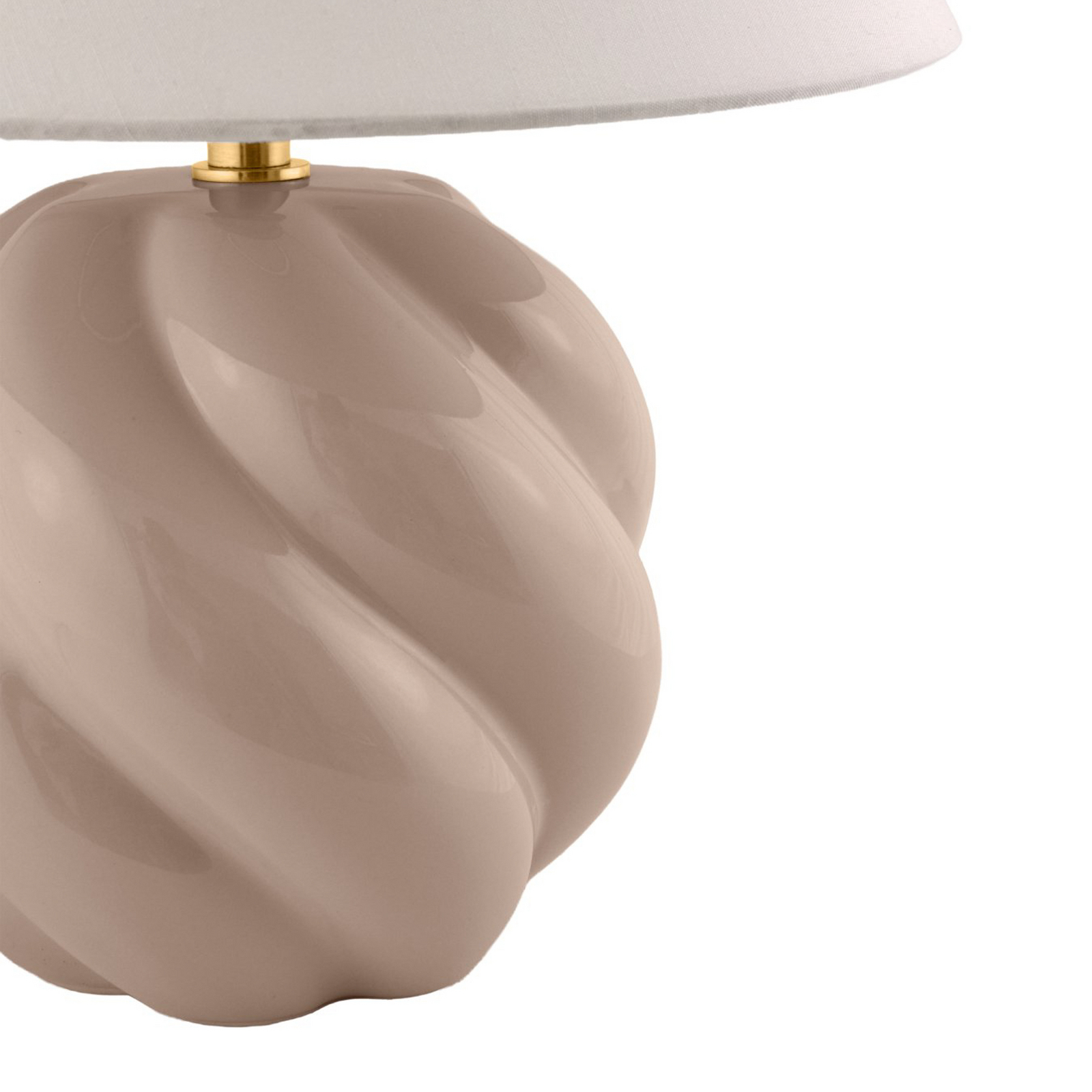 Globen Lighting Tischleuchte DAHLIA, beige/beige, Höhe 31 cm