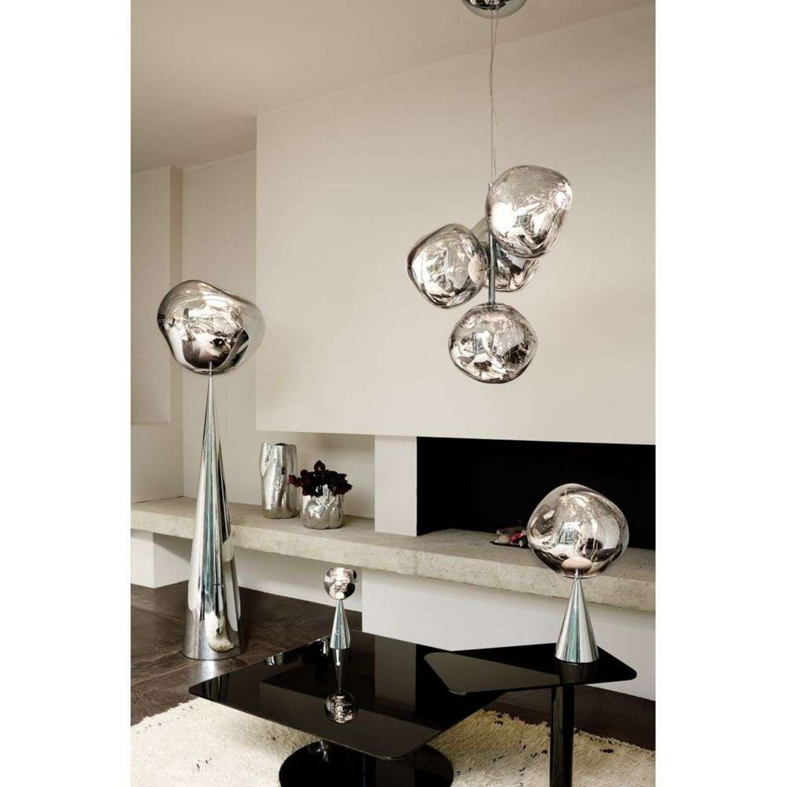 Melt Plafoniere Mini Silver - Tom Dixon