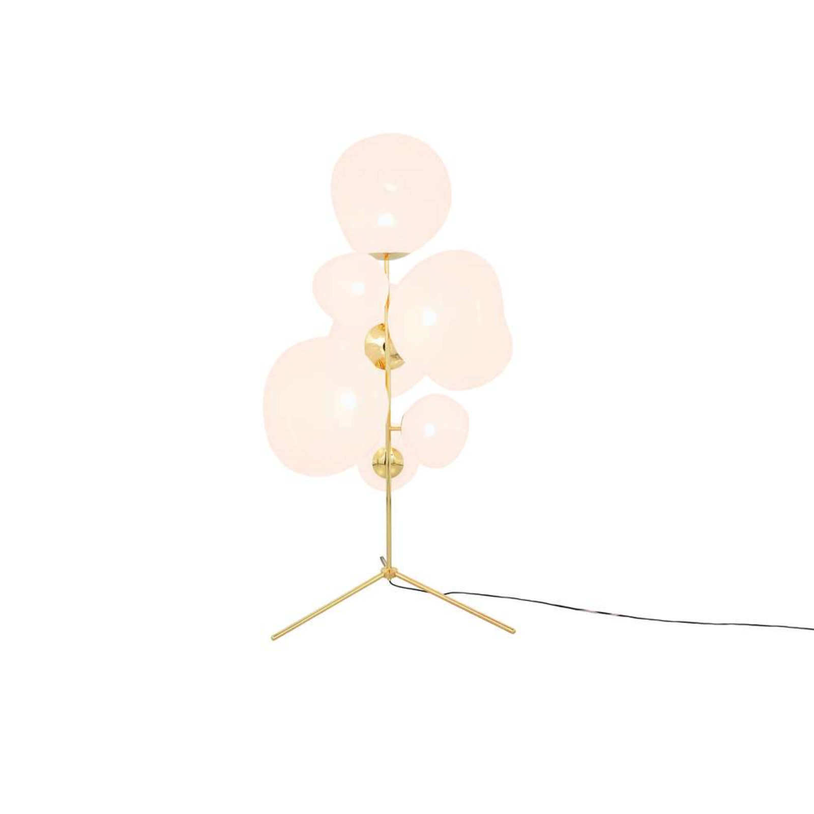 Melt Floor Chandelier Lampadar Gold/Opal - Tom Dixon