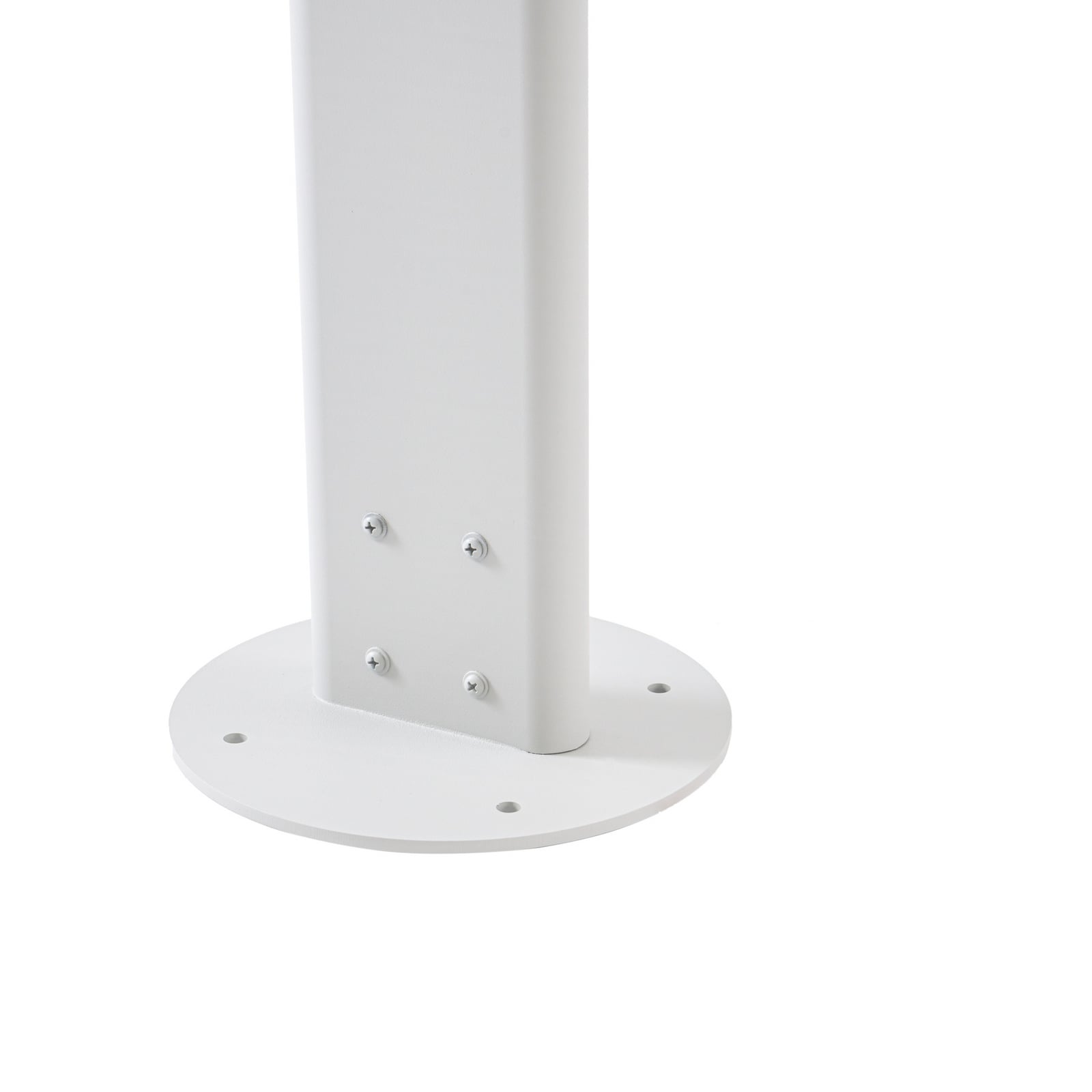 Velira LED buitenlamp, 3-lamps, 220 cm, IP44, lichtgrijs, metaal - Lucande