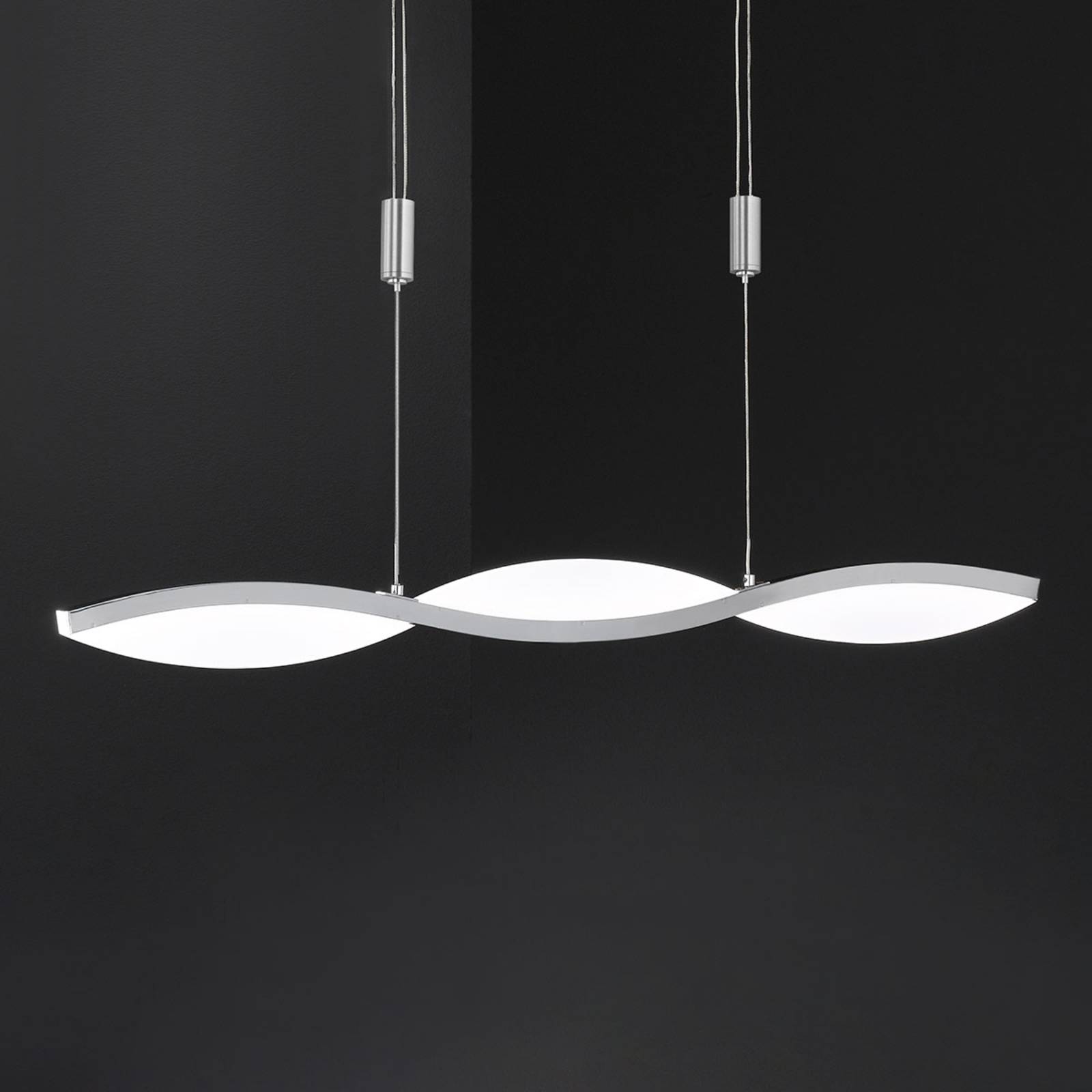 Honsel Leuchten No. 65010-H LED Pendelleuchte Freya Nickel matt dimmbar