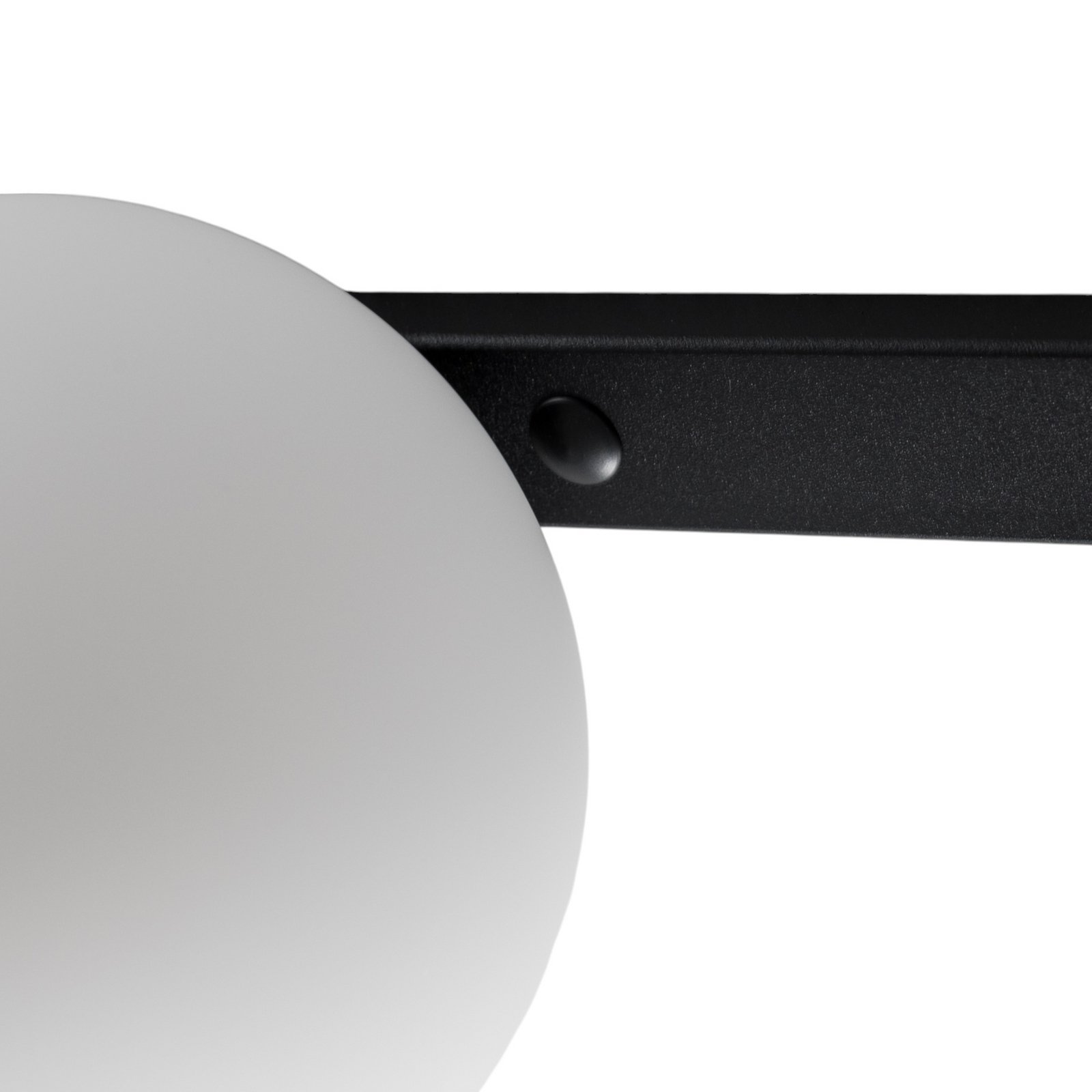 Garda wall light, black, metal, glass, 1-bulb Garda wall light, black, metal, glass, 1-bulb