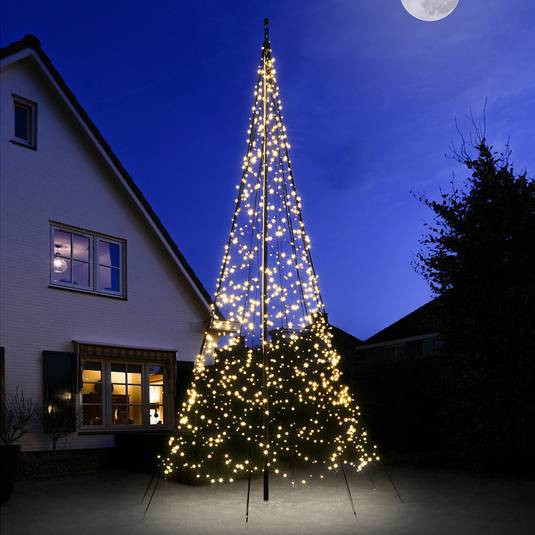 Fairybell sapin Noël 6 m, 1200 LED, clignotant Luminaire.fr