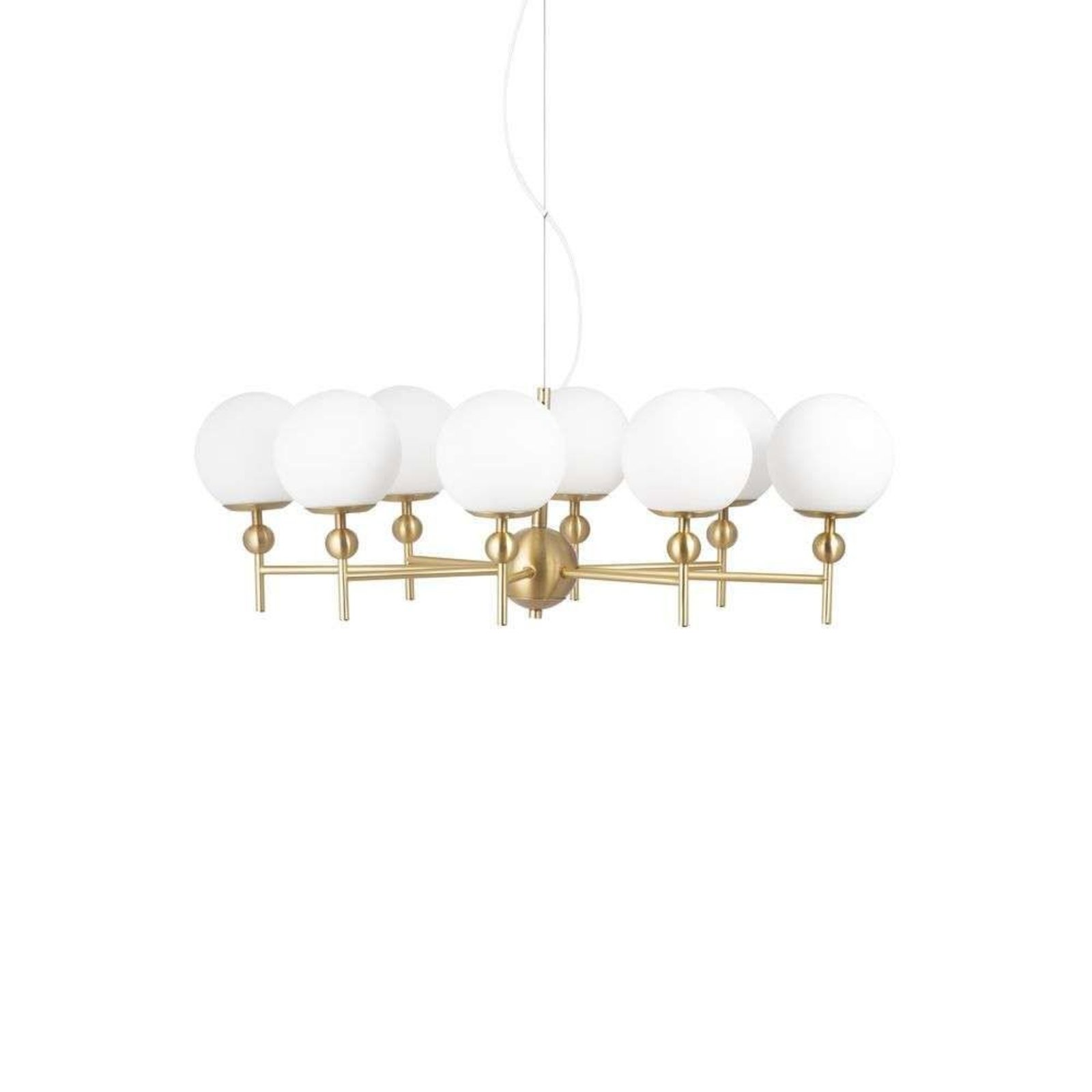 Astrid 85 Lampada A Sospensione Ottone Spazzolato/Bianco - Globen Lighting