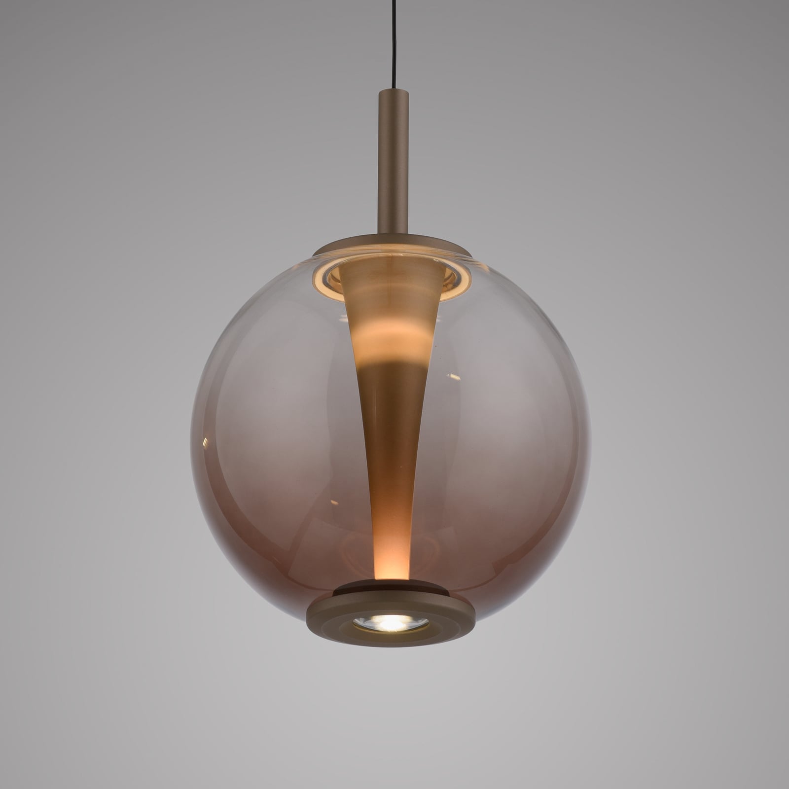Infinity LED-Pendellampe, bronze/amber, Ø 18 cm, CCT - PURE Infinity LED-Pendellampe, bronze/amber, Ø 18 cm, CCT - PURE