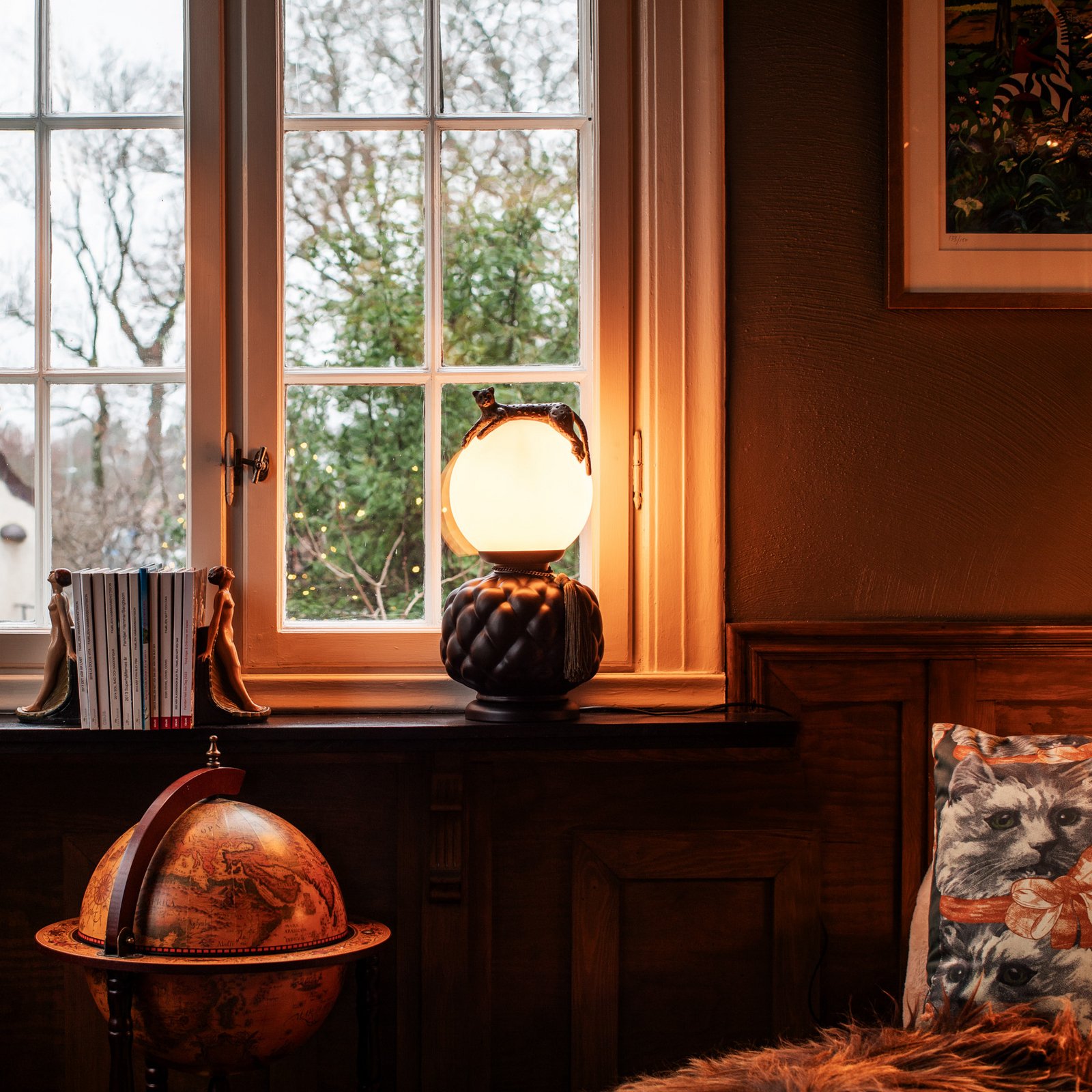 By Rydens bordlampe Viva La Diva, svart, høyde 45 cm