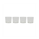 Copo Kuki, transparente, conjunto de 4, altura 8 cm - OYOY Living Design