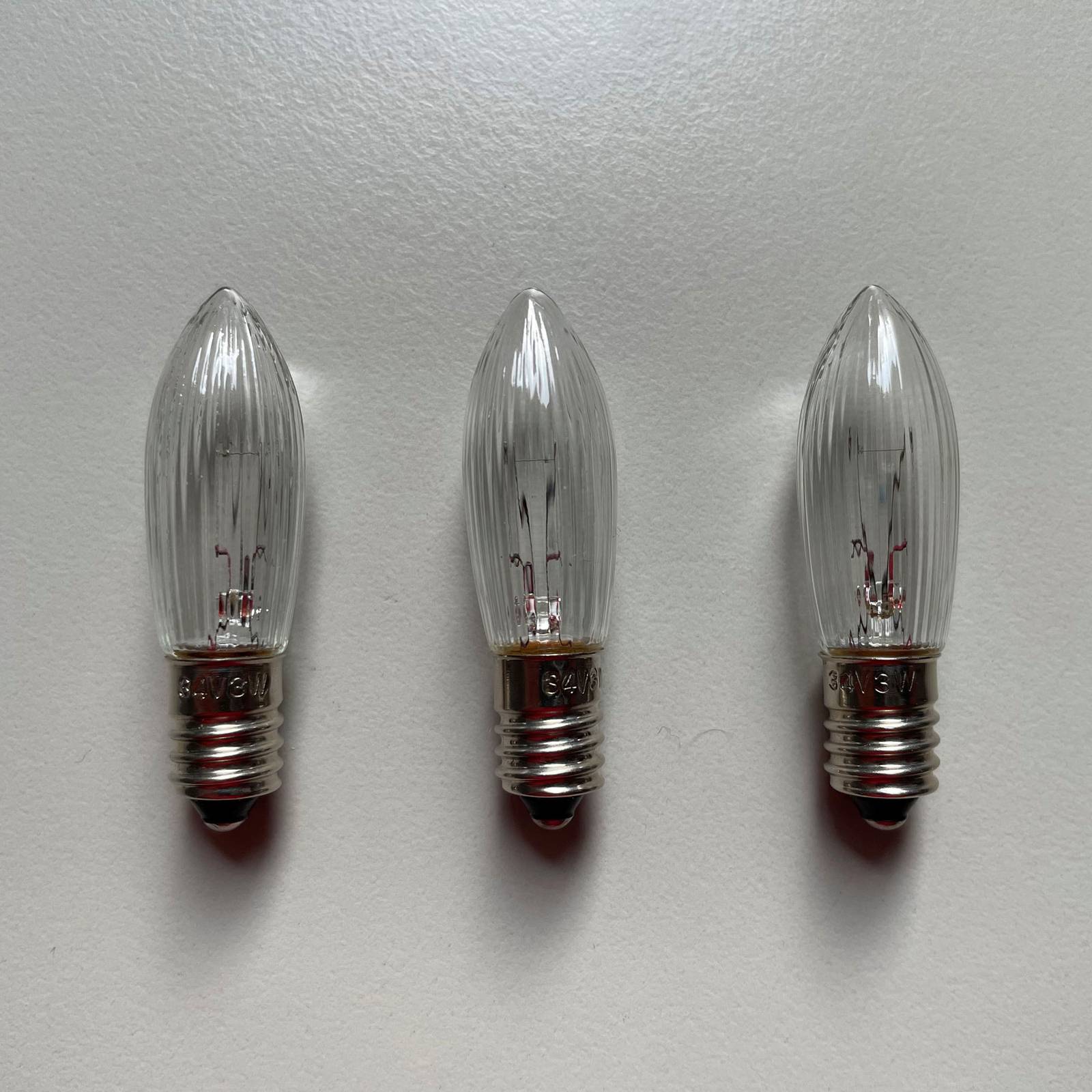 Saico Ampoule bougie E10 par 3 pour arcs lumineux