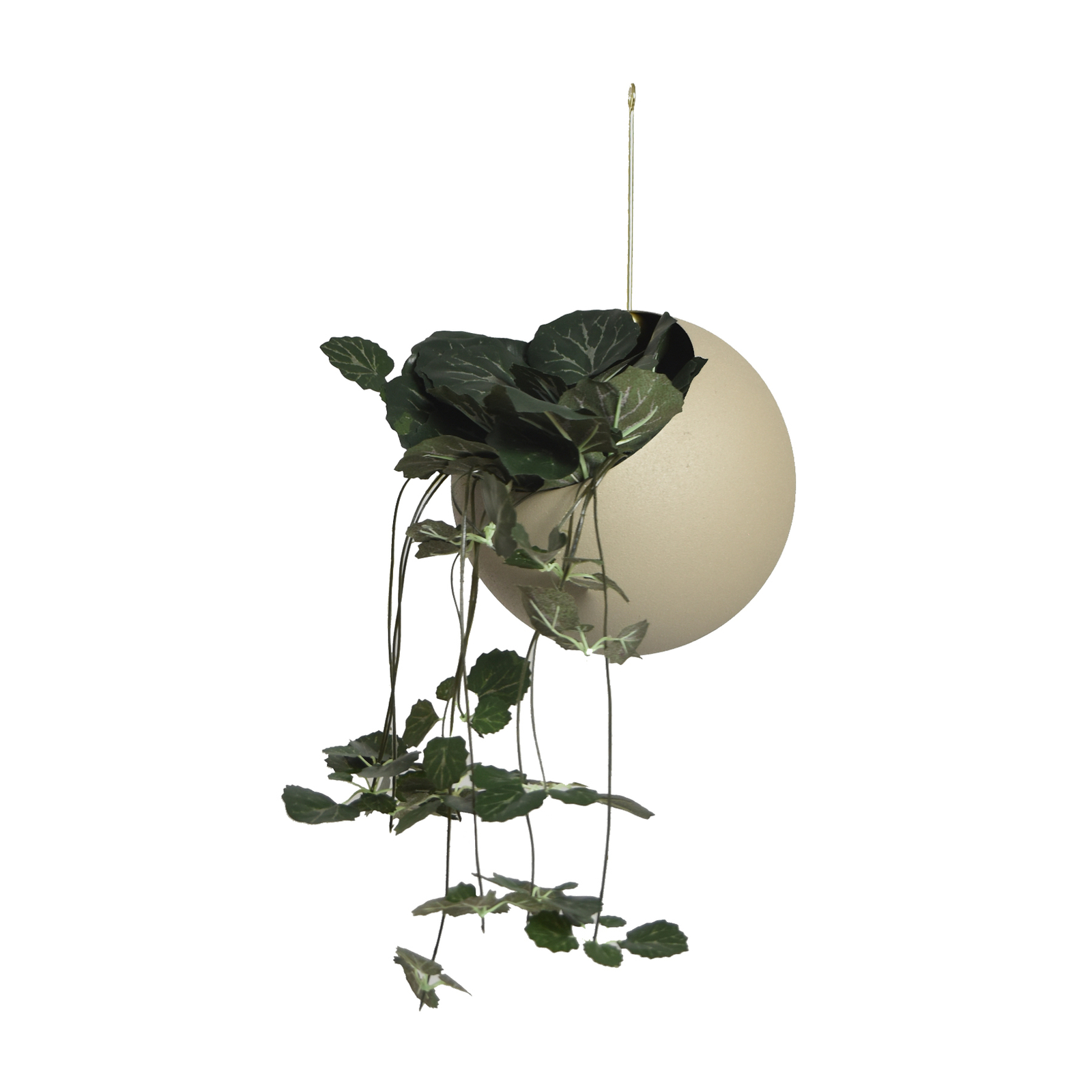 AYTM Blumentopf Globe, hängend, Ø 17 cm, grau, Aluminium