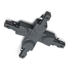X-connector DUOline riel bifásico, negro mate