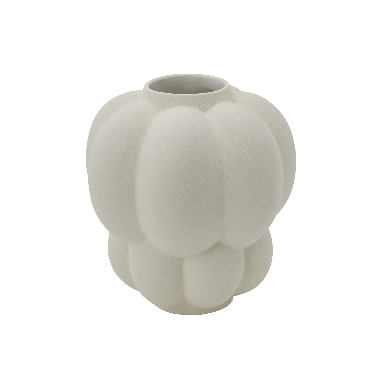 AYTM Vase Uva, céramique, blanc, Ø 20 cm, forme de raisin