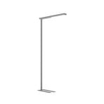 LED office floor lamp MAULjet, dimmable, silver