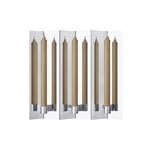 Eddy Wand-Kerzenleuchter, poliert, 3-flammig - ferm LIVING