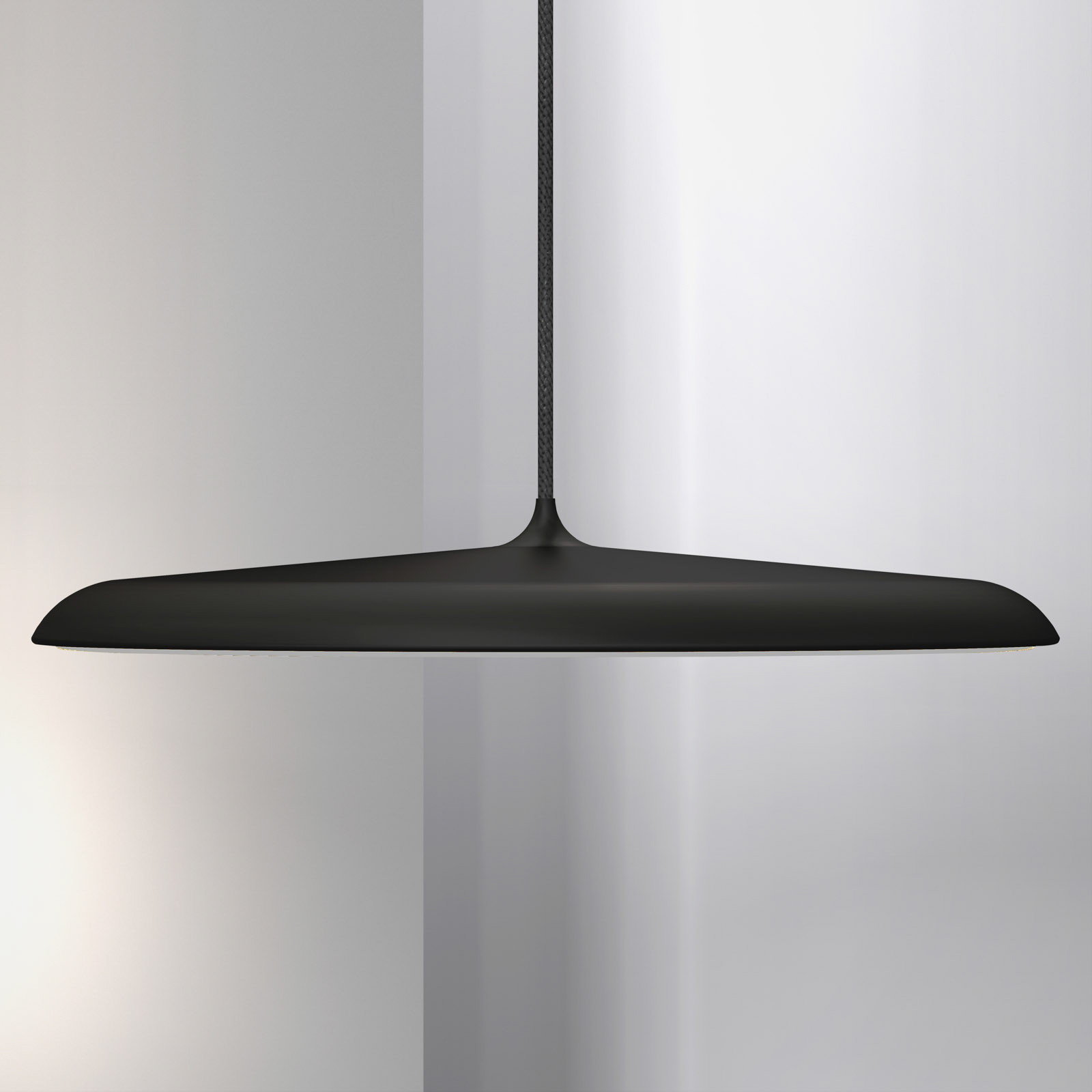LED függő lámpa Artist, Ø40 cm, fekete