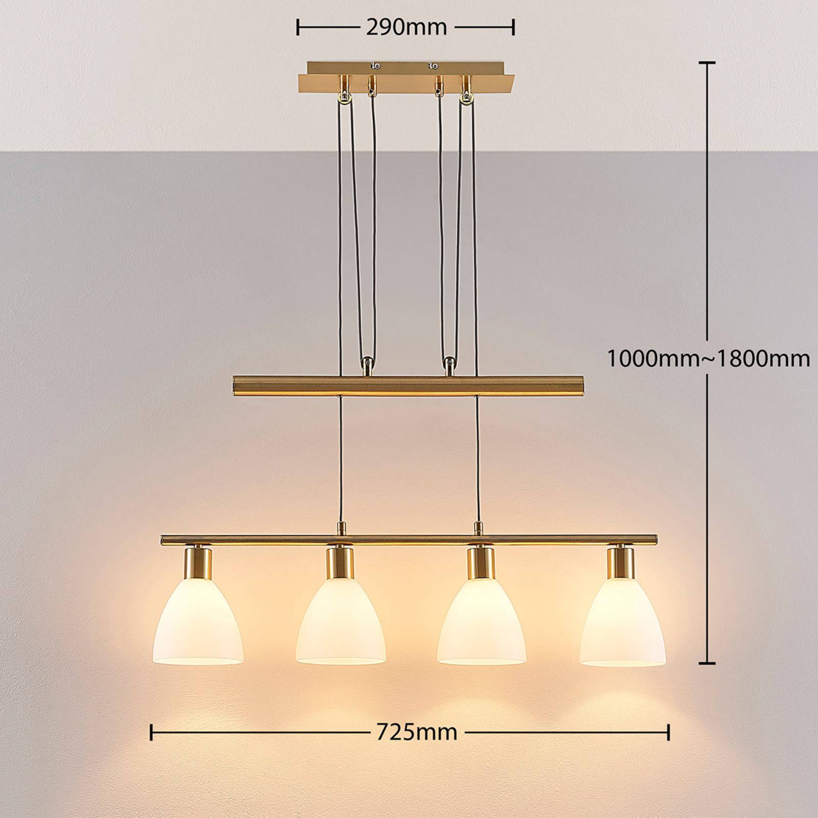 Lampa wisząca LED Simeon do jadalni