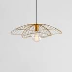 Hanglamp Tel 6502, goudkleurig, metaal, Ø 50 cm