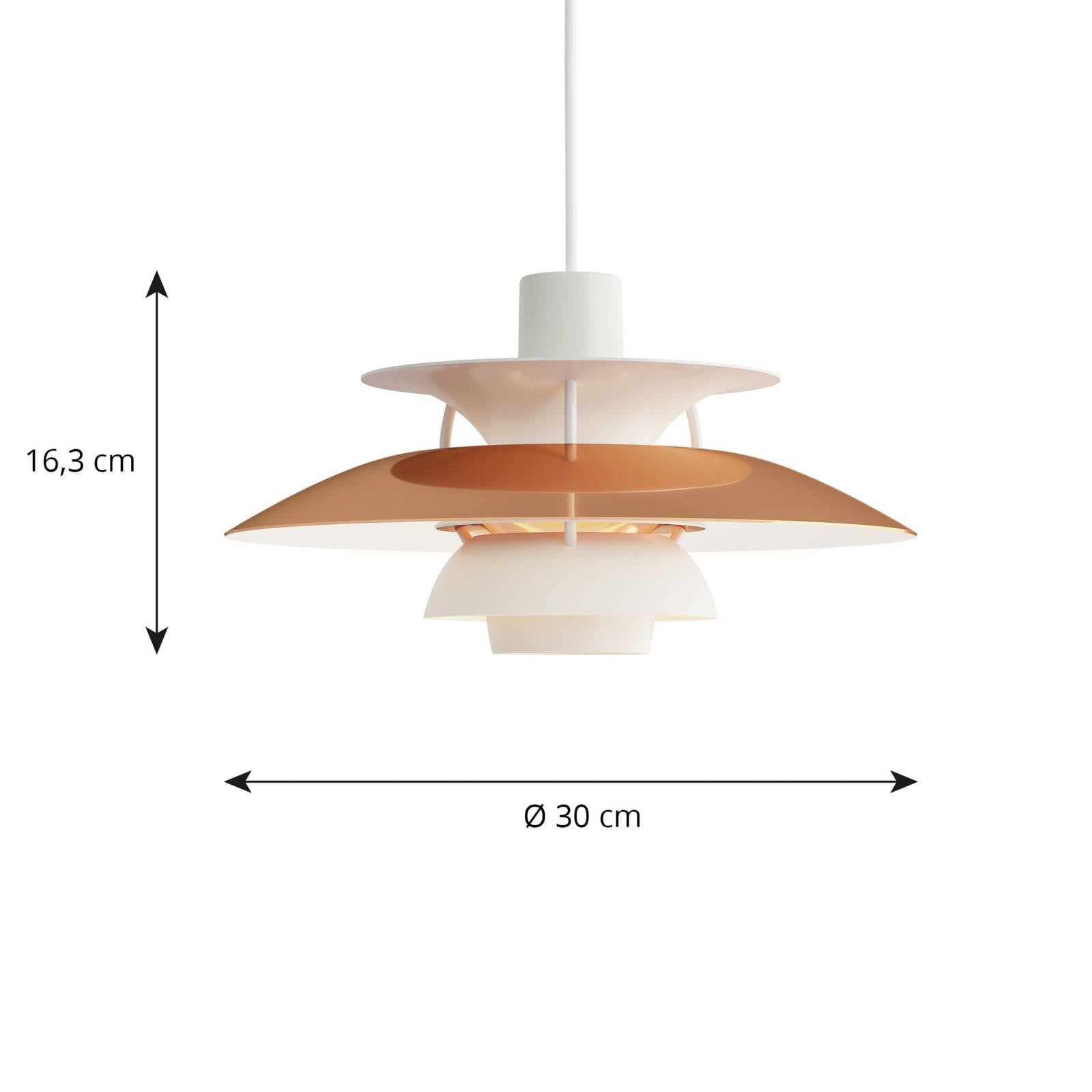 E-shop Louis Poulsen PH 5 Mini Copper lampa, Ø 30 cm
