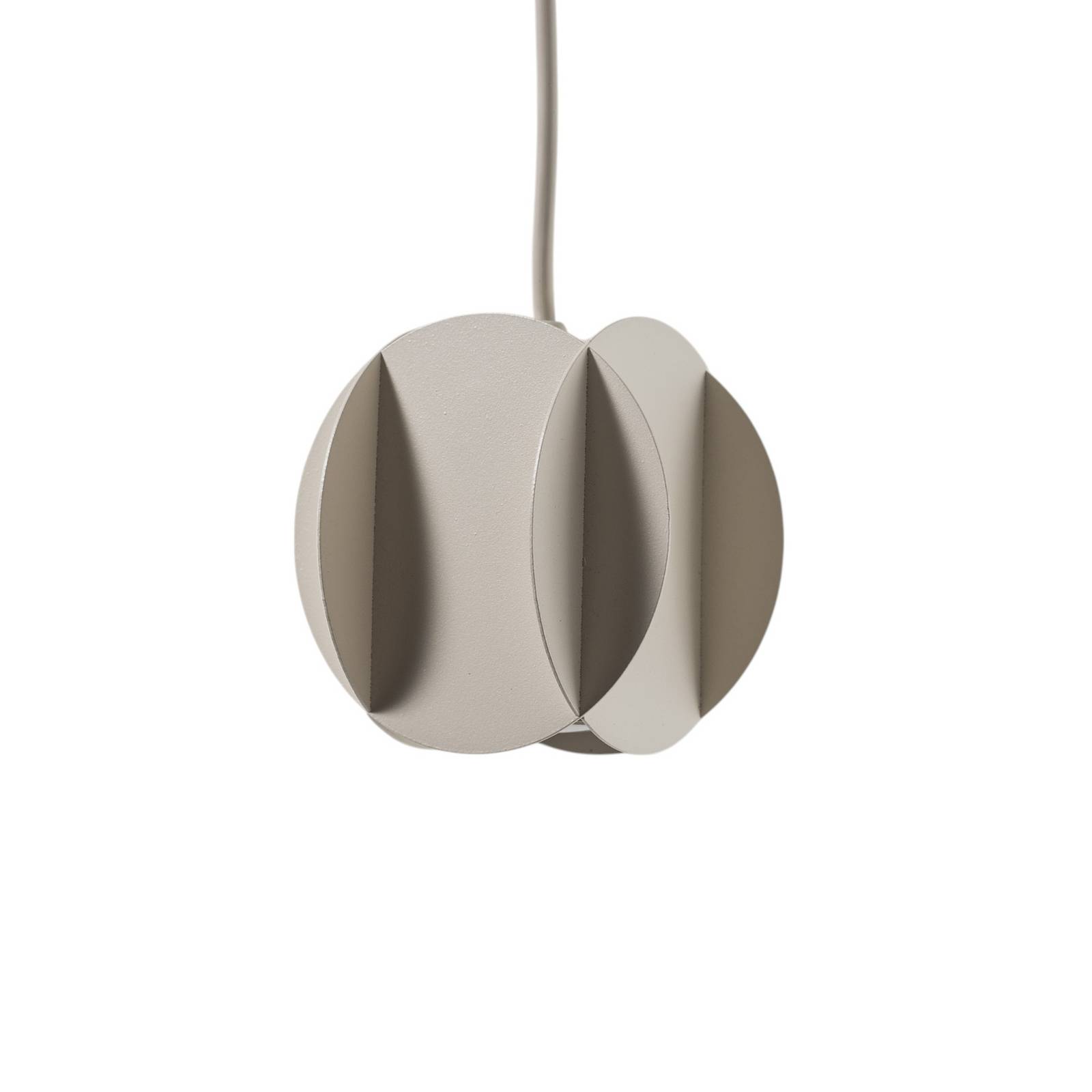 Lampa wisząca GAMBIT, kremowy biały, Ø 10 cm, metal, GU10