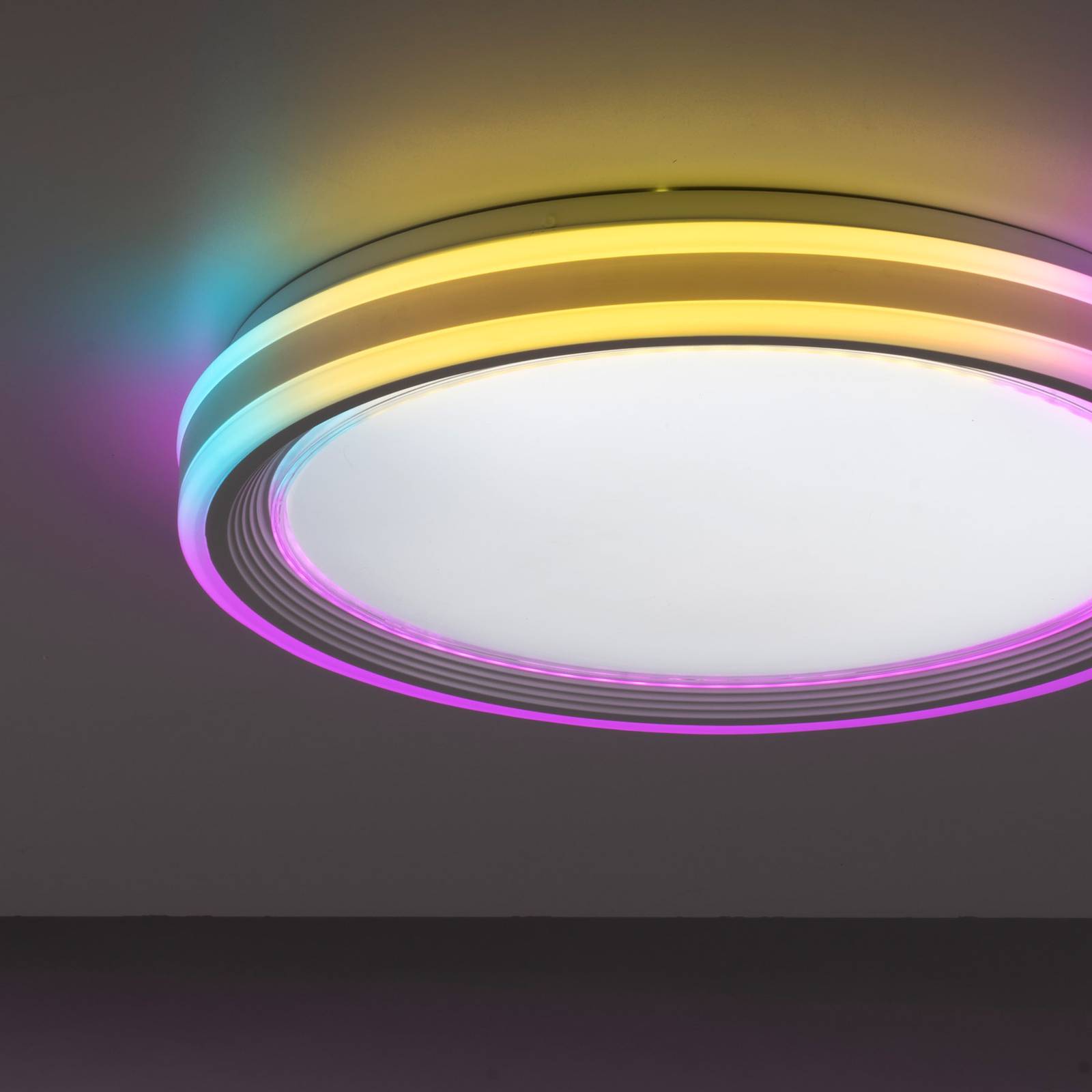 LED mennyezeti lámpa Gömb, CCT, RGB, Ø 48cm
