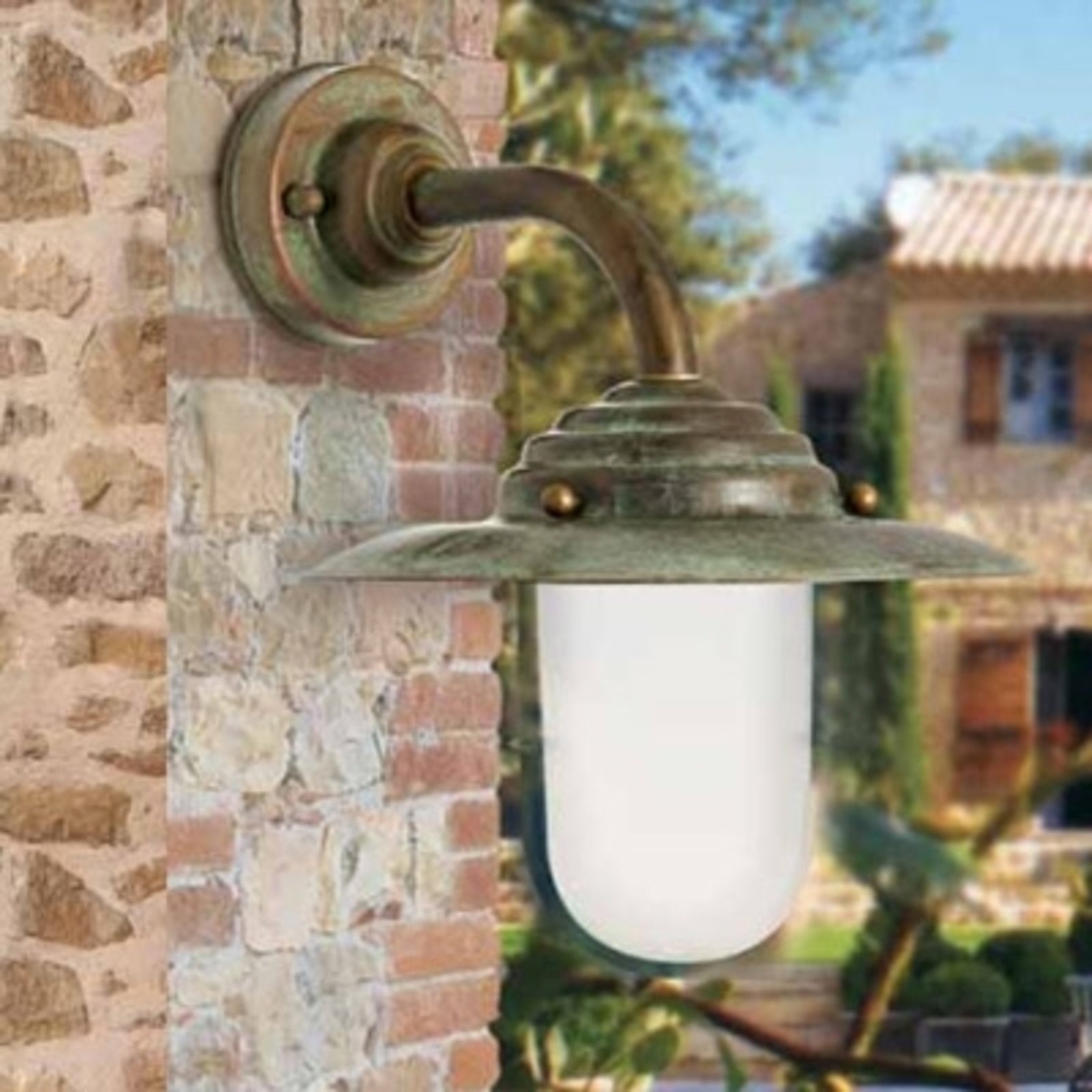 Outdoor wall light Antique, 26 cm, antique-copper