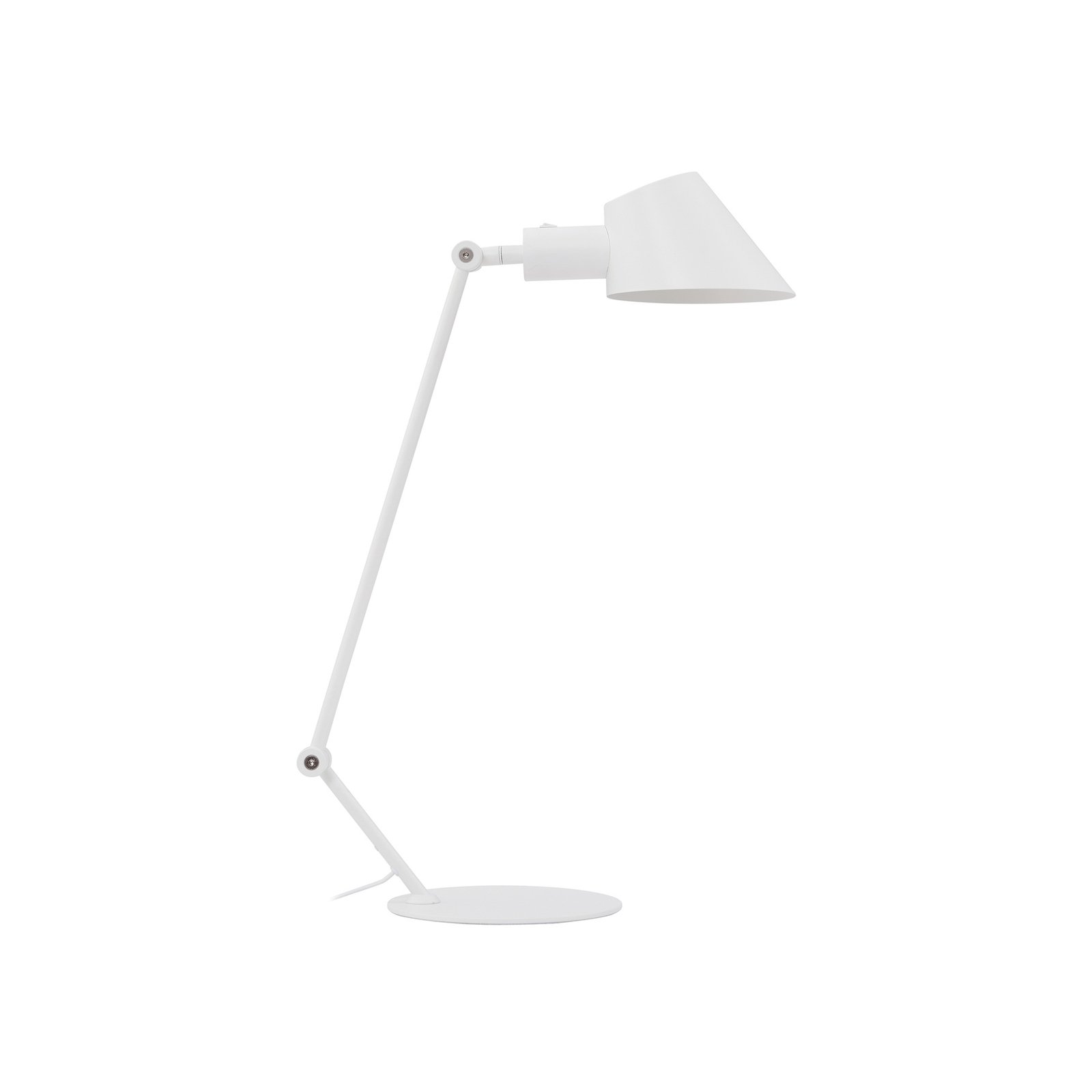 Stolní lampa Lindby Corali, bílá, kov, výška 64 cm