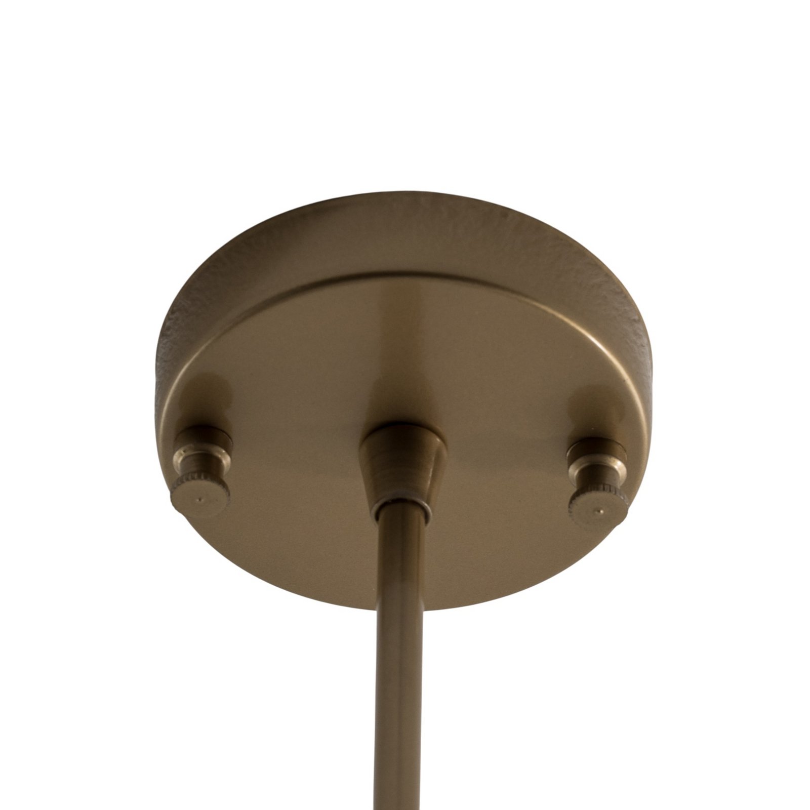 Plafoniera Damar, oro, vetro, a 2 luci, lunghezza 44 cm, E27