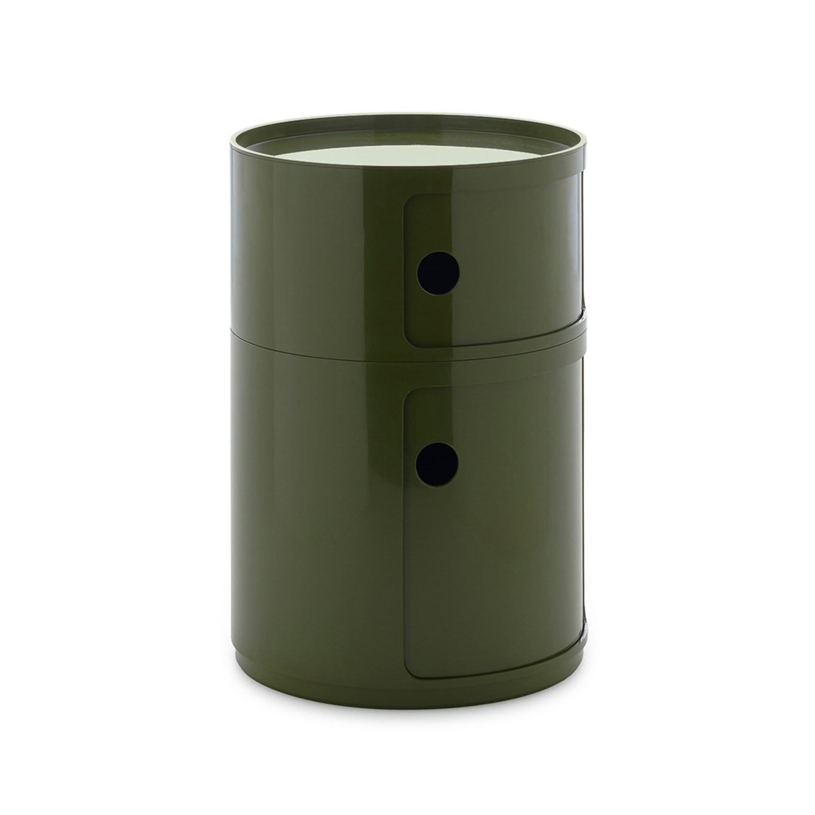 Componibili Big Container, grønn, 2 elementer, høyde 61,5 cm - Kartell