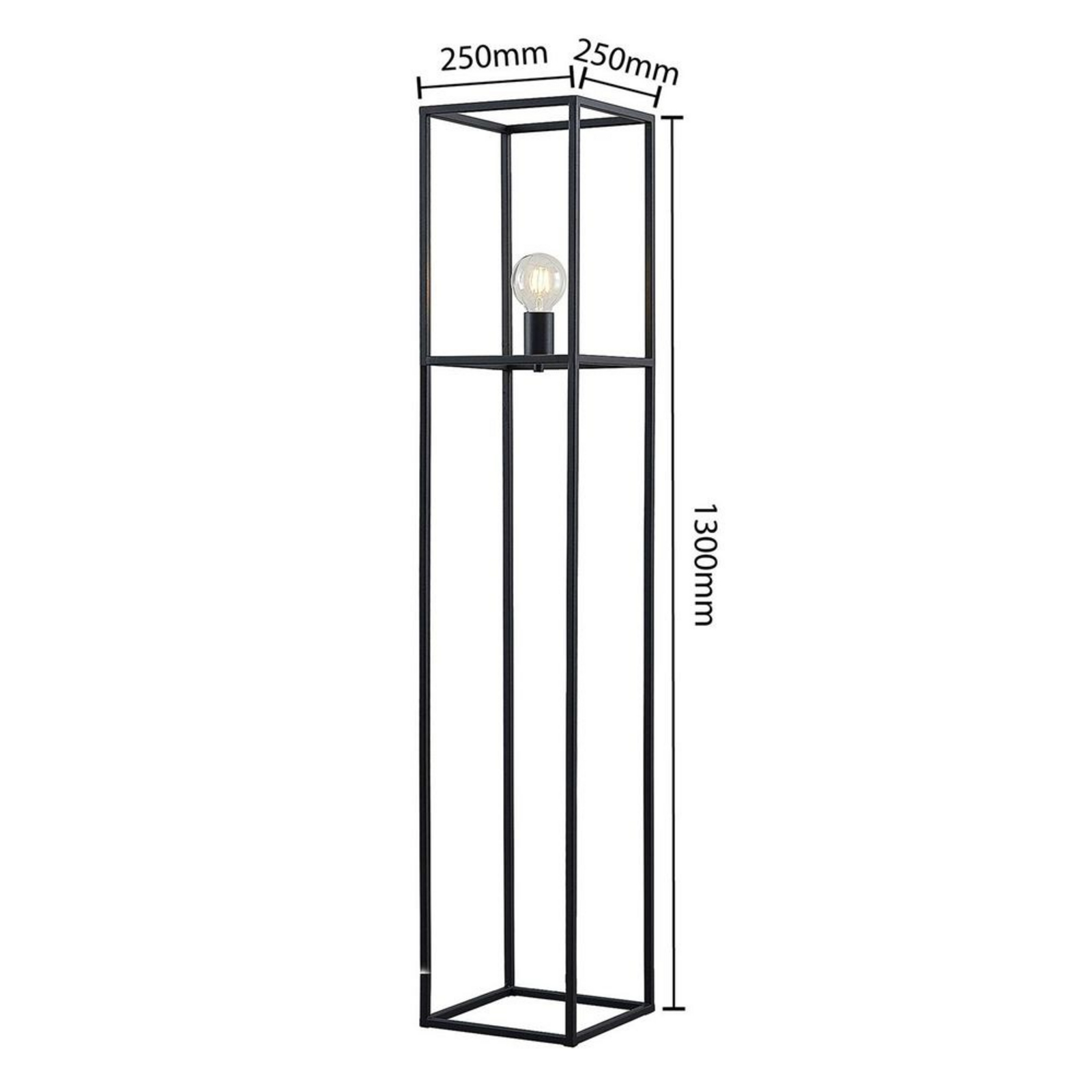 Jordana Floor Lamp Black - Lindby