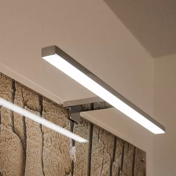 Lampenwelt SLV Dorisa LED-Klemm-Wandleuchte Breite 50cm chrom