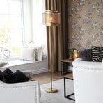 By Rydéns Hermine floor lamp, brass