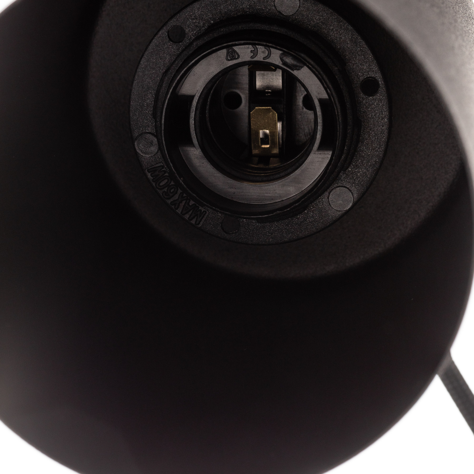 Závesná lampa ZW Tube 170, 1-plameňová, čierna