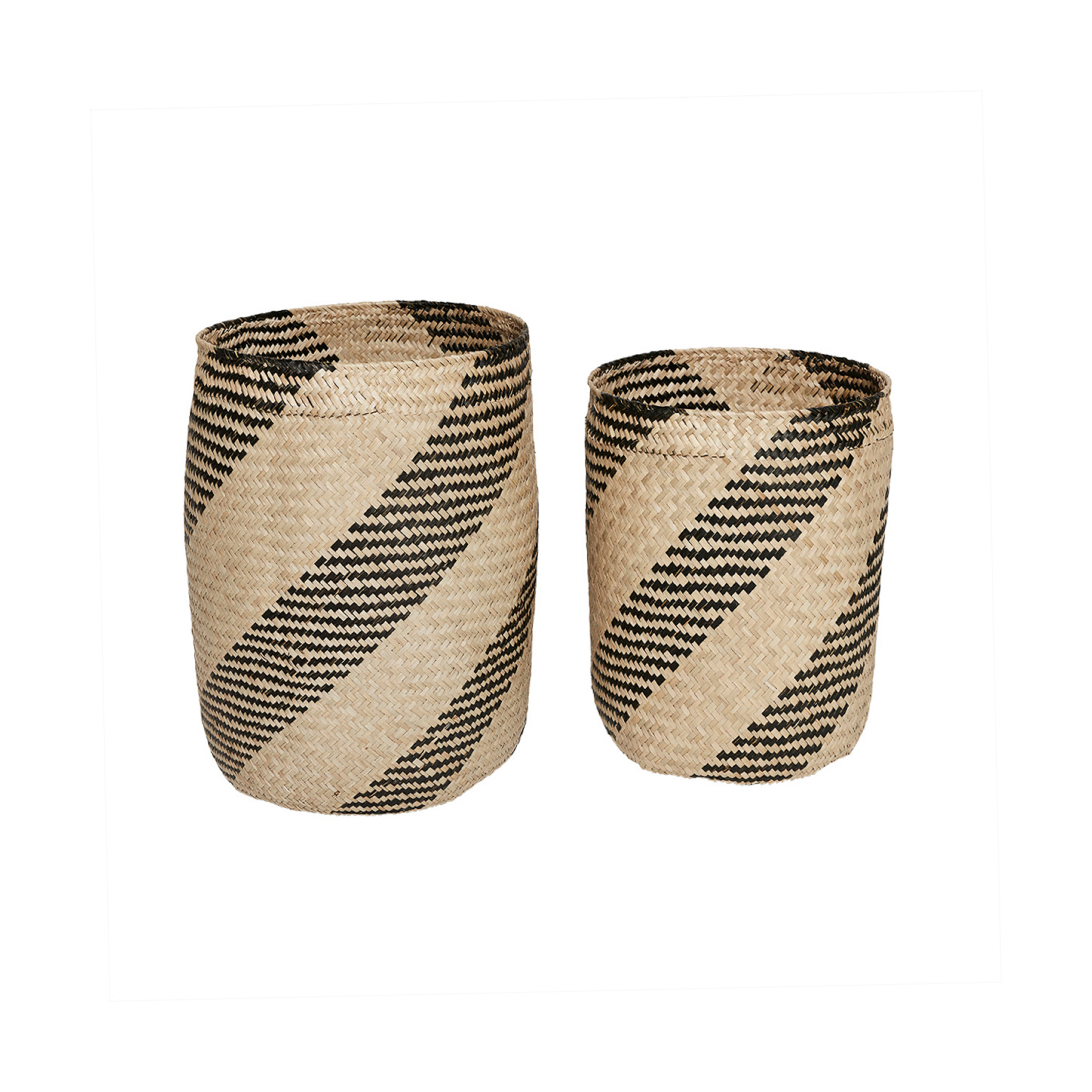Twist Korb, beige, 2er-Set, Seegras - OYOY Living Design