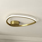 EGLO MOSCHELLA LED-kattovalaisin, messinkivärinen, halkaisija 38 cm, CCT