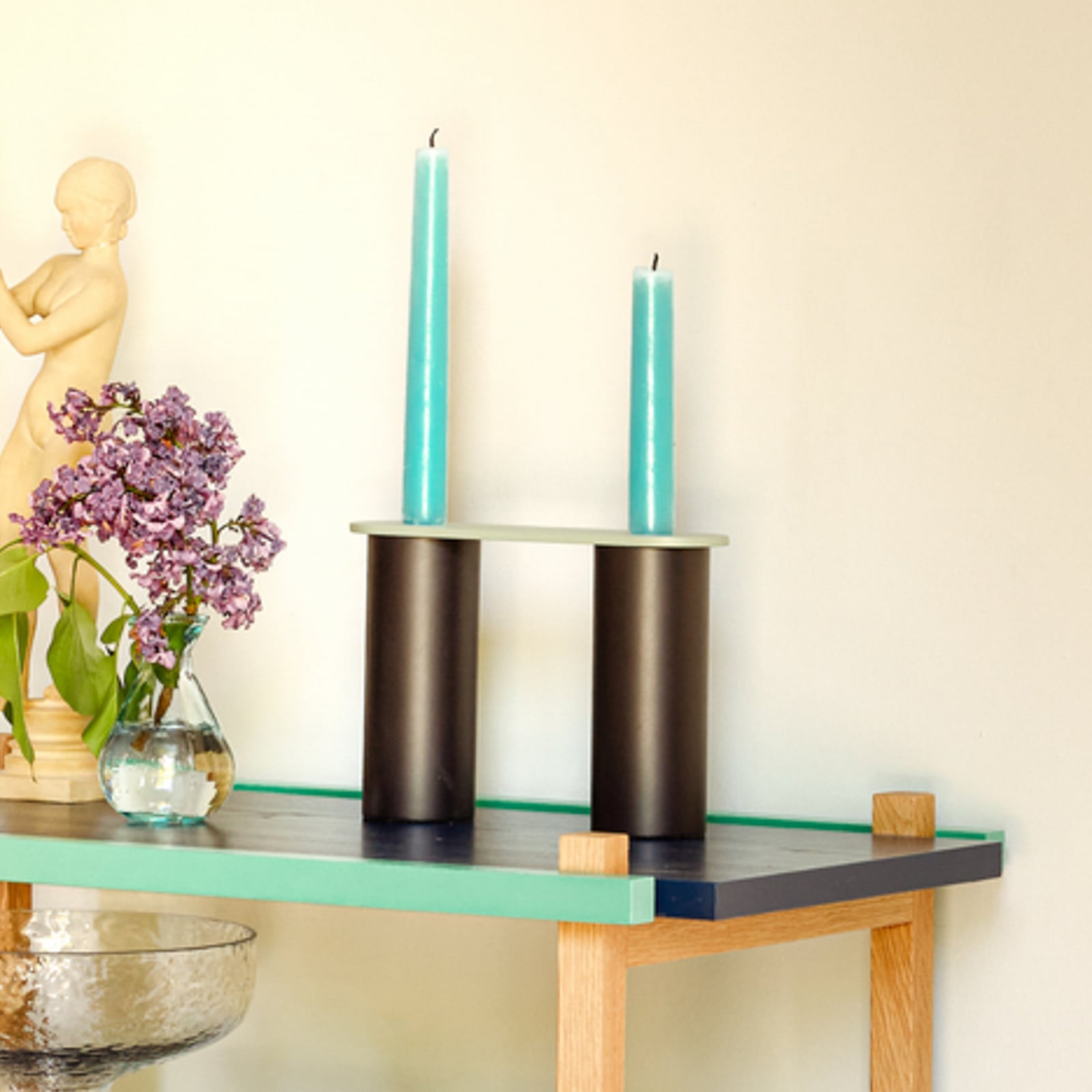 Set di 2 portacandele Modu colorati - Hübsch