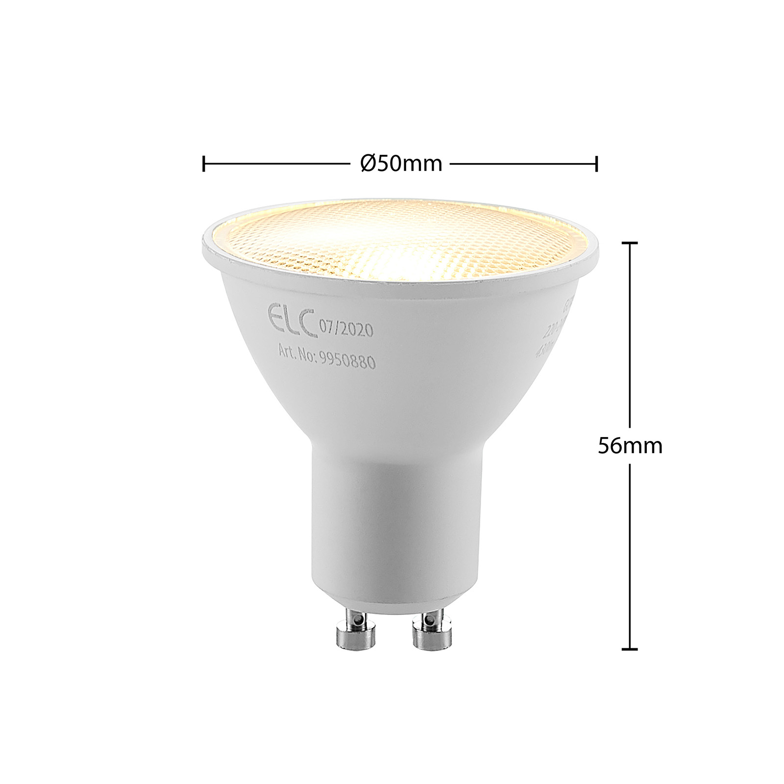 ELC LED-Reflektor GU10 5W 10er-Pack 2.700K 120°