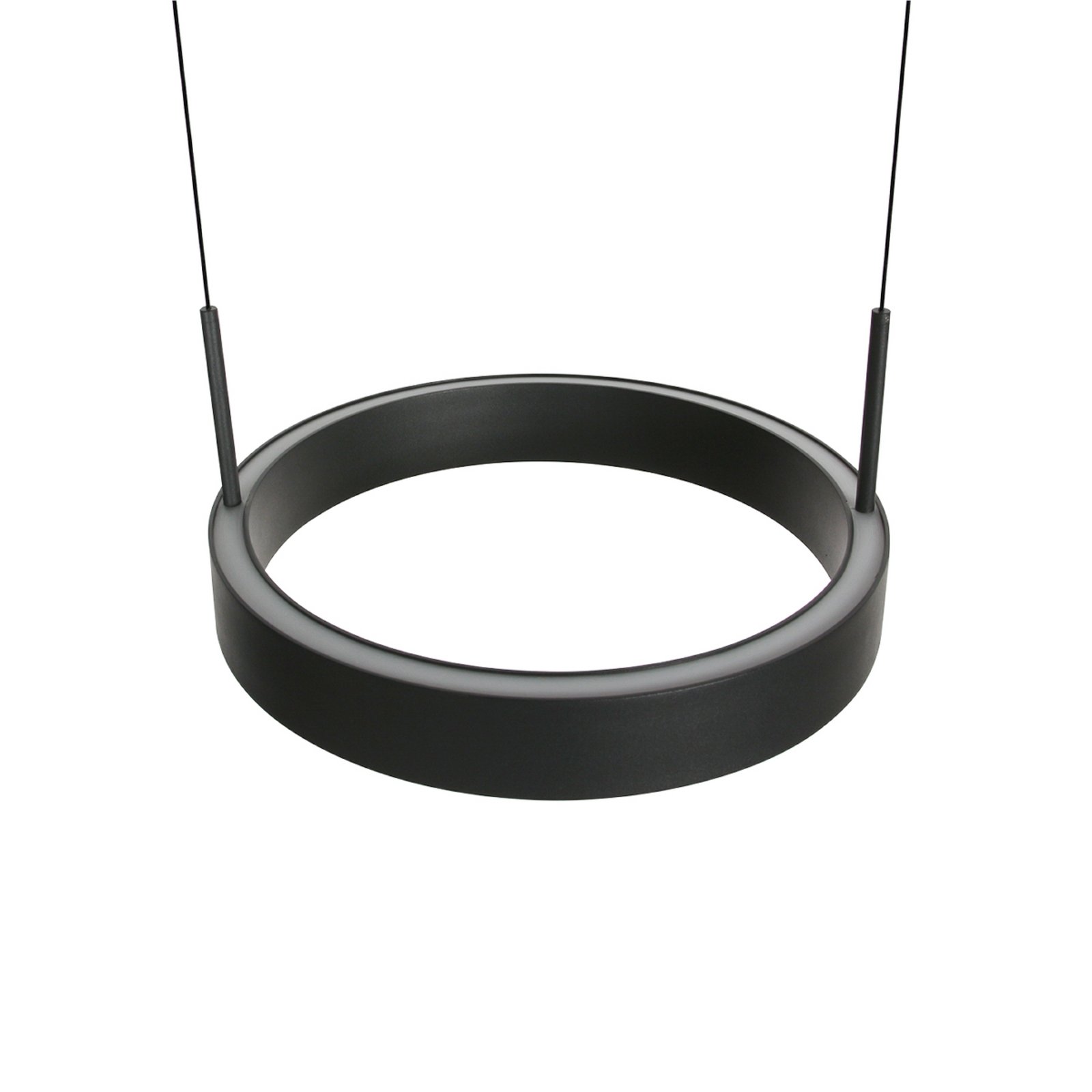 Lampă suspendată LED Mykty, negru, lungime 95 cm, metal, 4 becuri.