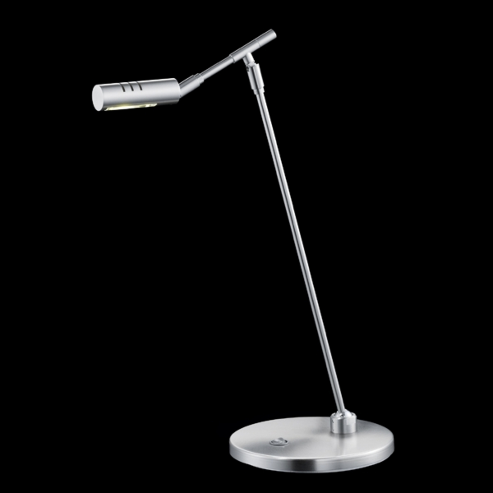 Knapstein LED table lamp SENOS matt nickel, for Workroom / Office, metal, 4 W, energy efficiency: A+, H: 43.5 cm