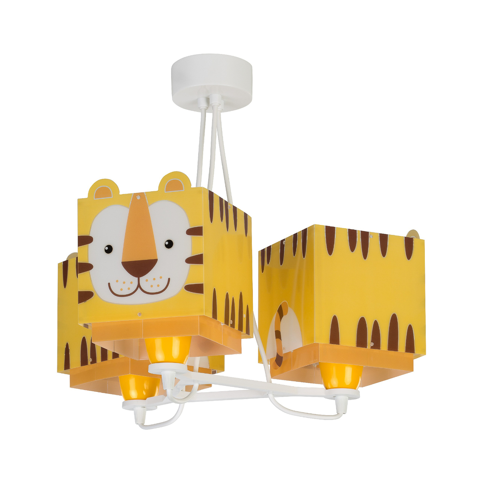 Children's hanging light Little Tiger, 3-bulb