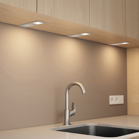 Arcchio Nortra lámpara LED bajo mueble, set de 3