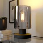 Lindby Kourtney bordlampe med glasskjerm