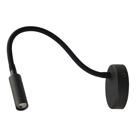 LED-Wandleuchte Lagos, schwarz
