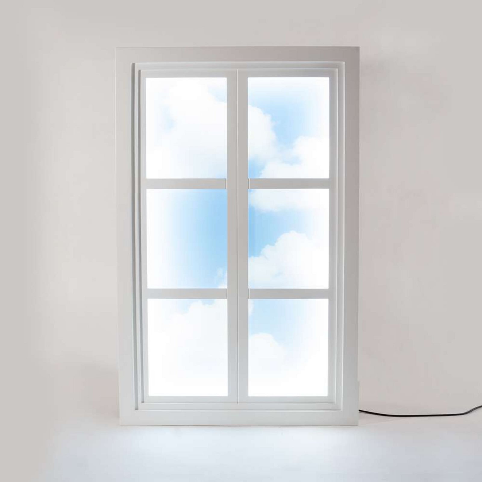 Window 3 Wandleuchte/Stehleuchte White/Light Blue- Seletti - Wohnzimmer - Kunststoff